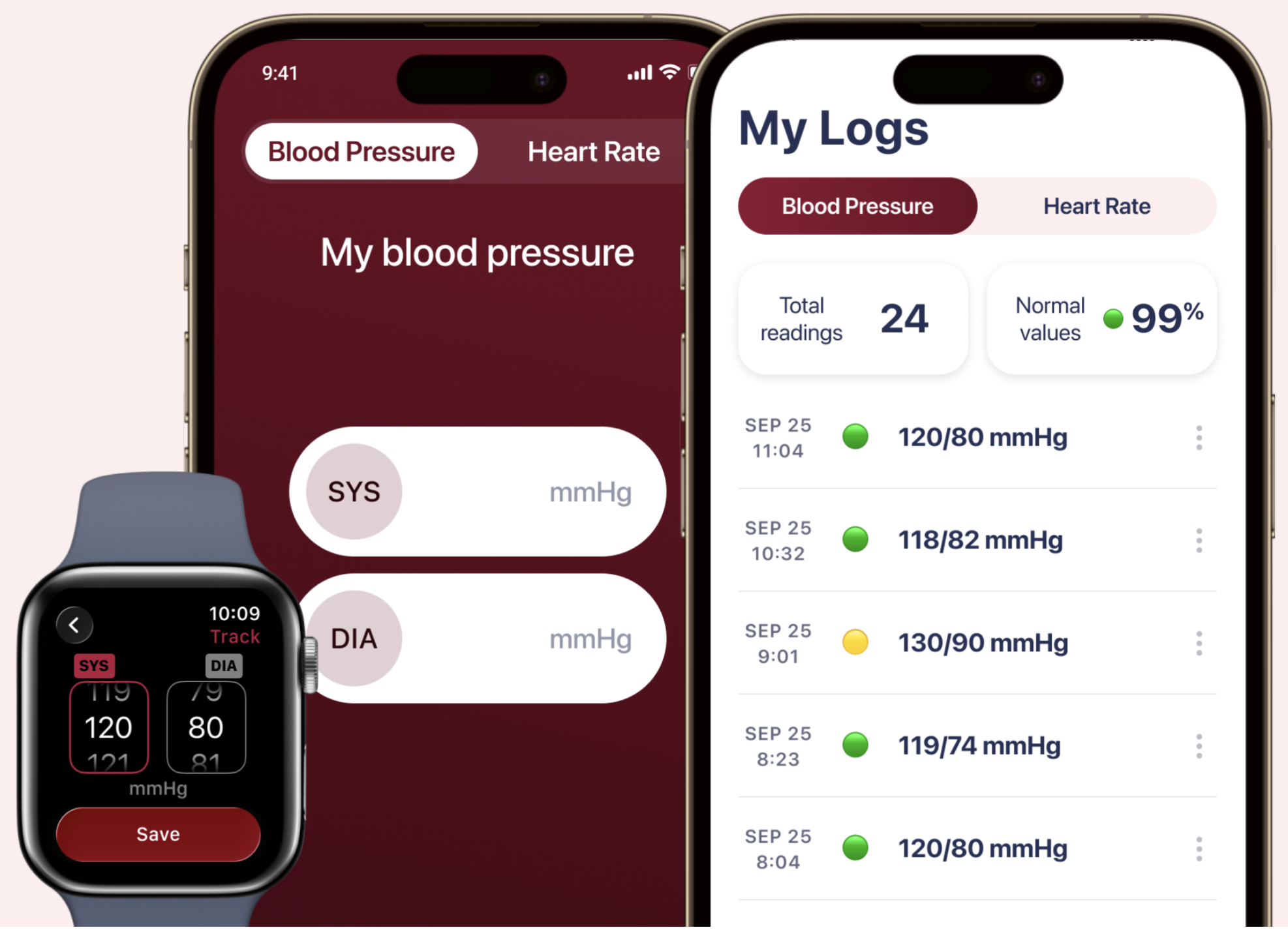 blood pressure screenshot