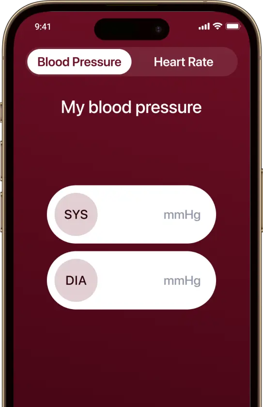 blood pressure screenshot