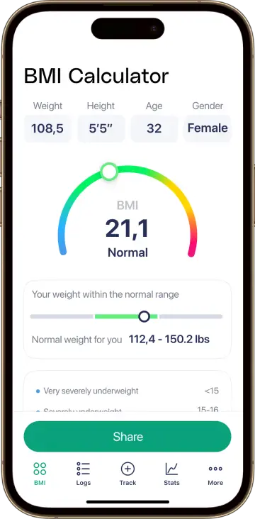 weight tracker screenshot